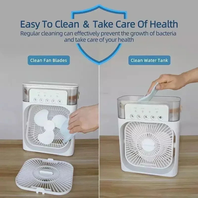 Mini climatiseur portable 3‑en‑1 CaniCool - bureau et maison spécial canicule