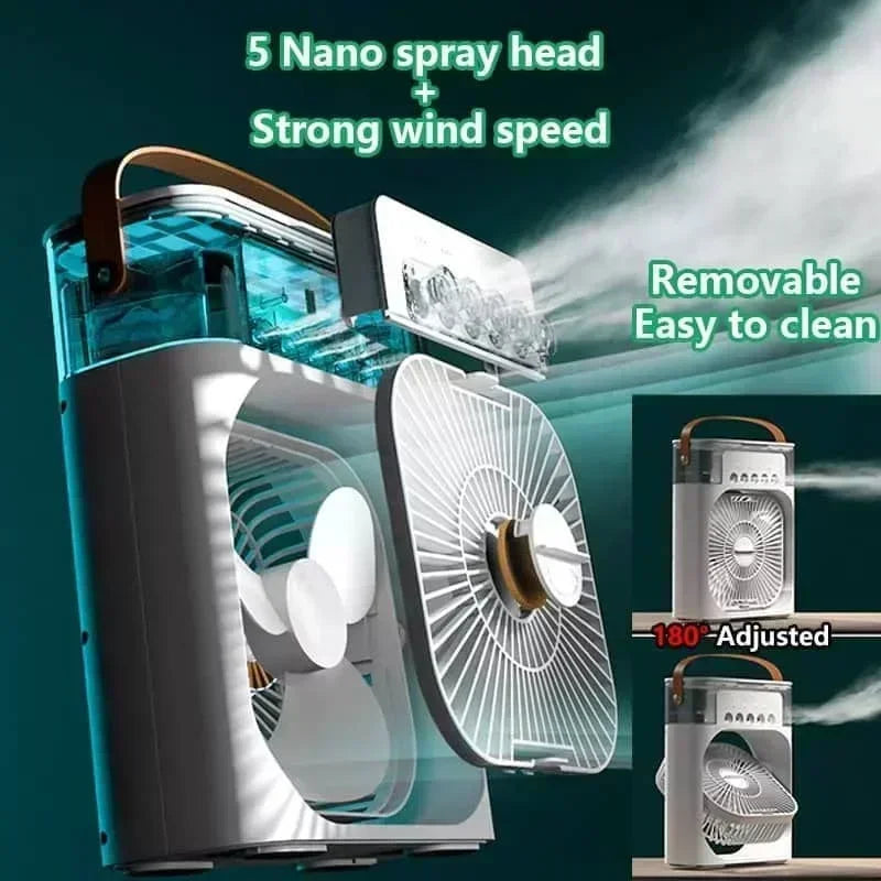 Mini climatiseur portable 3‑en‑1 CaniCool - bureau et maison spécial canicule
